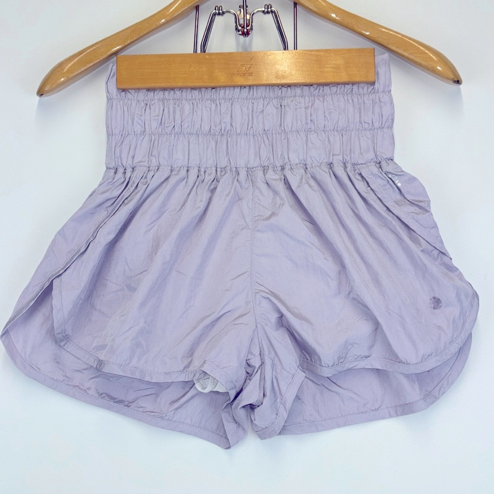 FREE PEOPLE FP Movement The Way Home High Waisted Shorts Purple Size Small